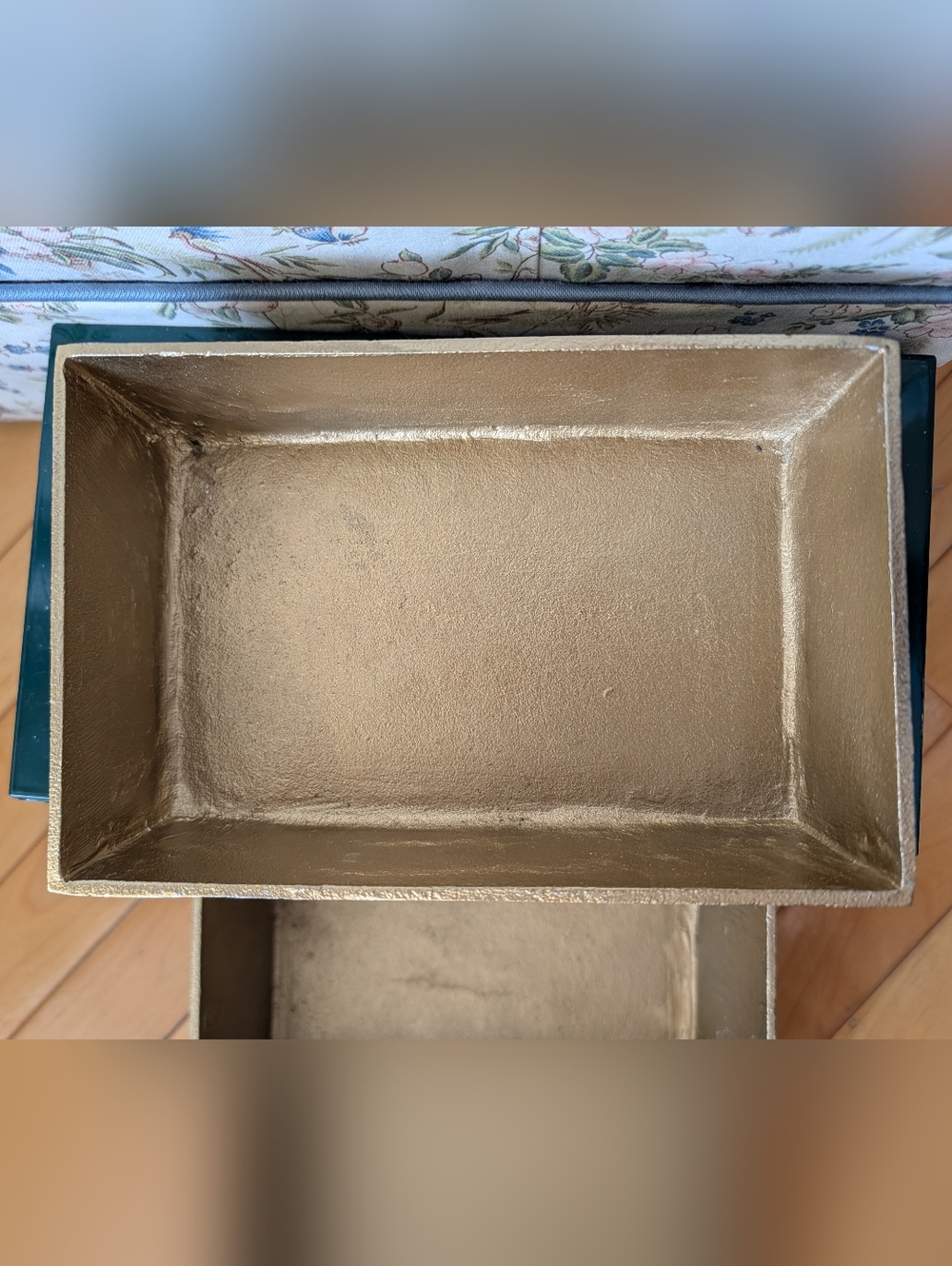 Vtg Brass & Enamel Large Nesting Boxes - Picture 16 of 16